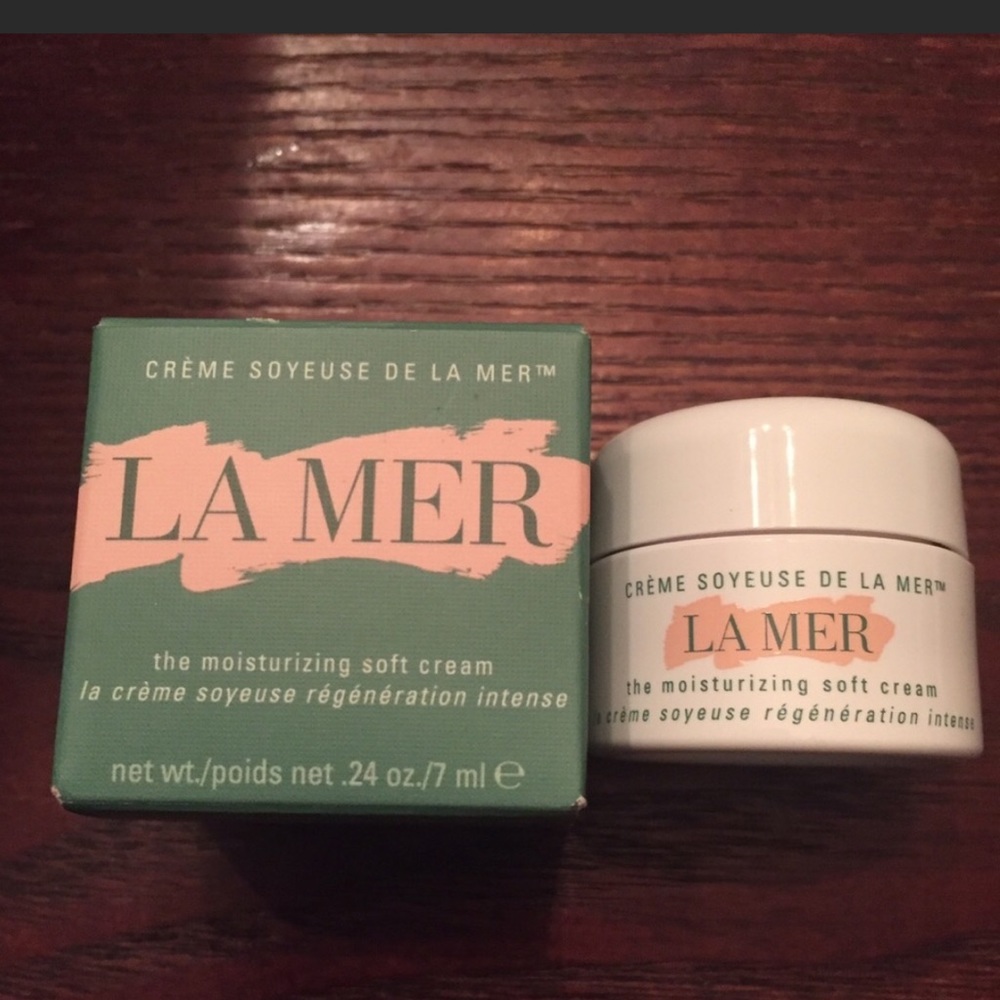 New La Mer moisturizing soft cream 7 ml with box